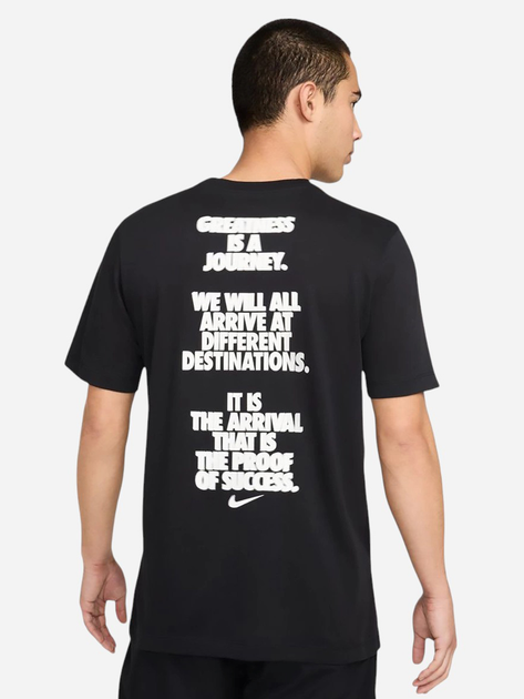 Футболка довга чоловіча Nike M Nk Df Tee Verbiage HJ3613-010 M Чорна (197859543113) - зображення 2