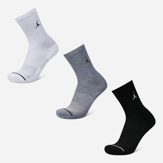 Zestaw skarpet męskich 3 pary Nike U J Ed Cush Poly Crew 3Pr 144 DX9632-914 M Wielokolorowy - obraz 2