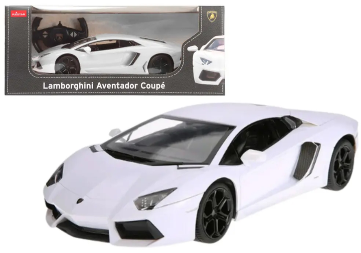 Auto zdalnie sterowane Rastar Lamborghini Aventador LP700 1:14 Białe (20588) (5905991028741) - obraz 2