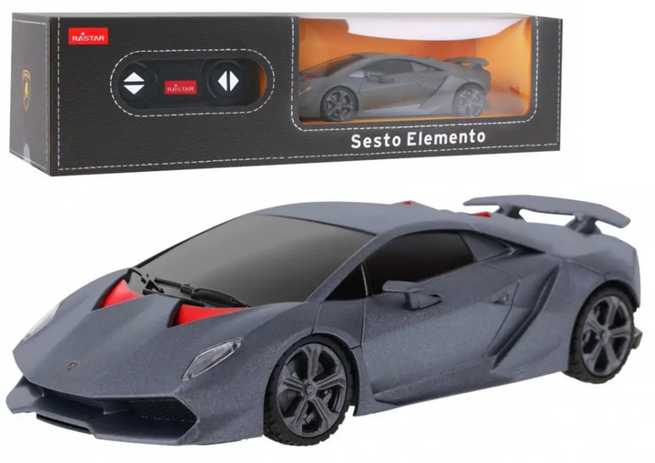 Auto zdalnie sterowane Rastar Lamborghini Sesto Elemento 1:24 Szare (20612) (5905991028987) - obraz 2