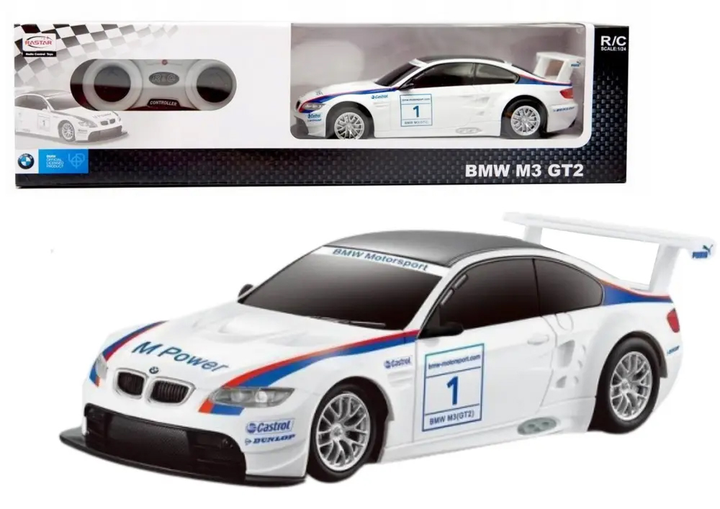 Auto zdalnie sterowane Rastar BMW M3 GT2 1:24 Białe (20613) (5905991028994) - obraz 2