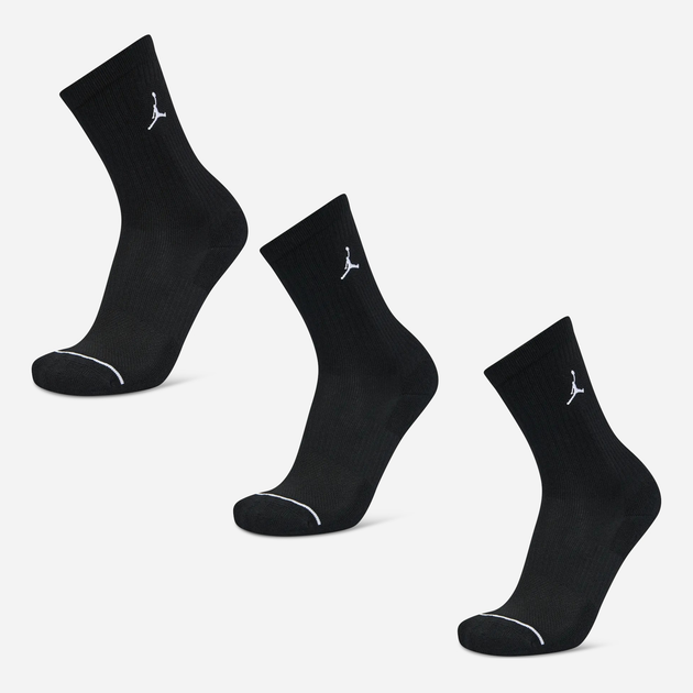 Zestaw skarpet męskich 3 pary Nike U J Ed Cush Poly Crew 3Pr 144 DX9632-010 XL Czarny - obraz 3