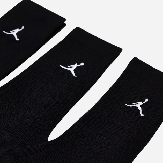Zestaw skarpet męskich 3 pary Nike U J Ed Cush Poly Crew 3Pr 144 DX9632-010 XL Czarny - obraz 5