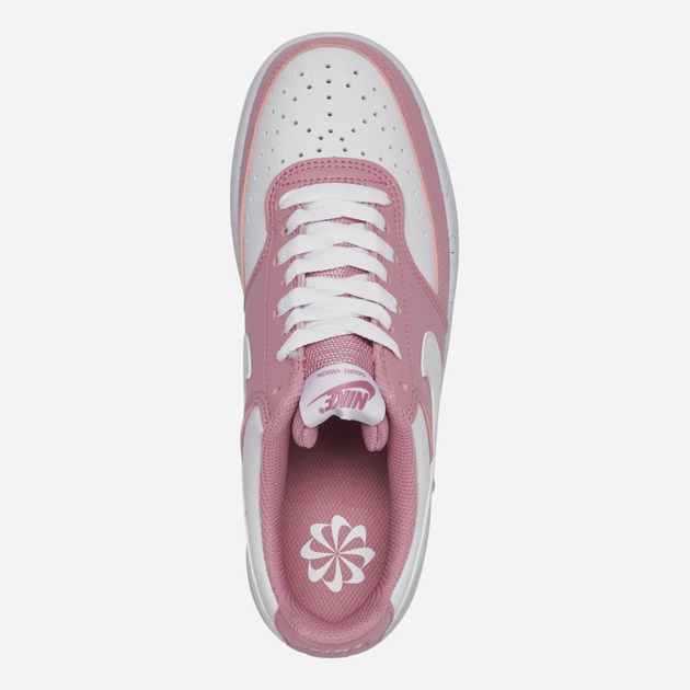 Жіночі кеди низькі Nike W Court Vision Lo Nn DH3158-603 40.5 Рожевий/Білий (197859102969) - зображення 4