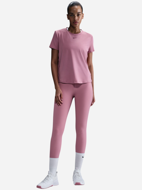 Спортивна футболка жіноча Nike W Nk One Classic Df Ss Top FN2798-699 L Рожева (197859902439) - зображення 3