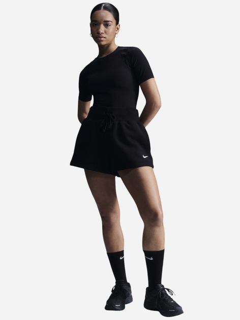 Шорти жіночі Nike W Nsw Phnx Flc Hr Short FD1409-010 S Чорні (196154196826) - зображення 3