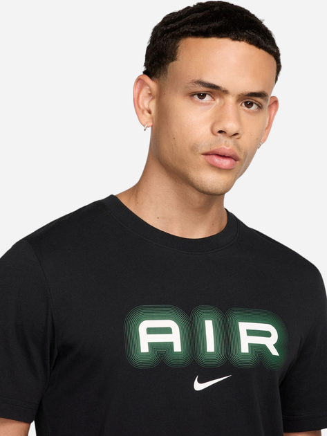 Футболка бавовняна довга чоловіча Nike M Nsw Sw Air Graphic Tee HM0185-011 S Чорна (197861856102) - зображення 4
