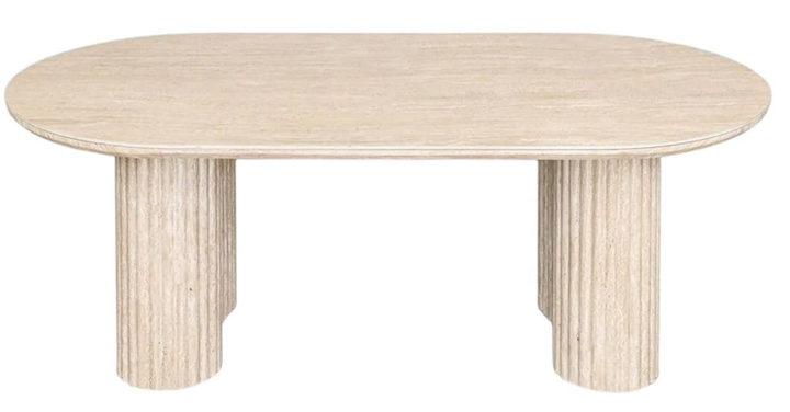 Журнальний столик HOMLA BELLEZA 120 x 60 x 46 см бежевий (5906496737848) - зображення 2