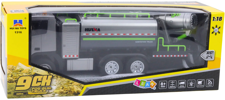 Вантажівка на радіокеруванні Huina Toys 1:18 Чорно-сіра (22737) (5905991050865) - зображення 1
