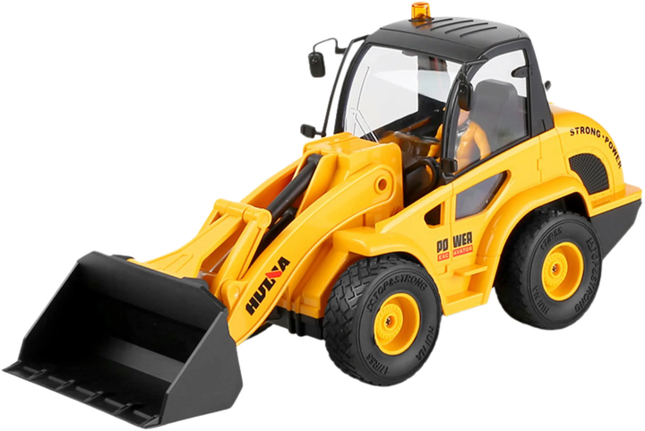 Spychacz zdalnie sterowany Huina Toys 1:24 Żółty (22745) (5905991050940) - obraz 3