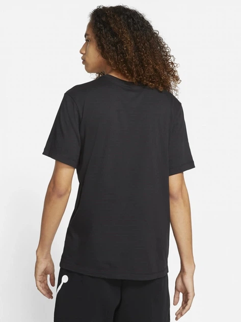 Футболка бавовняна довга чоловіча Nike M J Jumpman Emb SS Crew DC7485-010 XXL Чорна (195238739218) - зображення 2