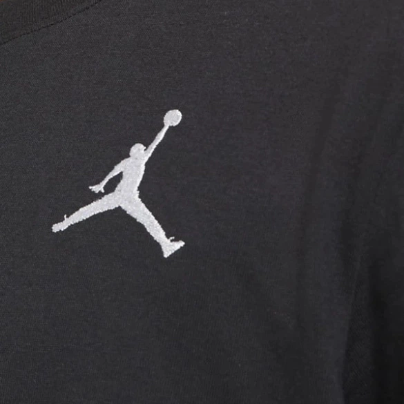 Футболка бавовняна довга чоловіча Nike M J Jumpman Emb SS Crew DC7485-010 XXL Чорна (195238739218) - зображення 4