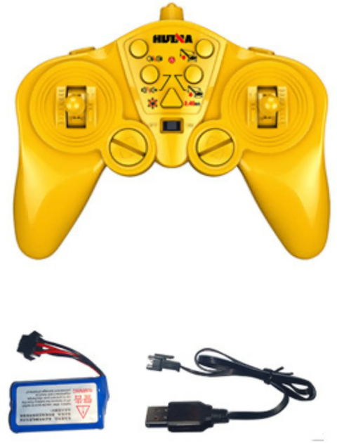 Dźwig gąsienicowy zdalnie sterowany Huina Toys 1:14 Czarno-żółty (22750) (5905991050995) - obraz 5