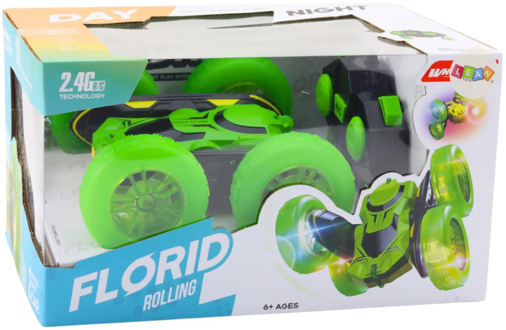 Auto zdalnie sterowane Lean Toys Florid Rolling Zielone (24701) (5905991057512) - obraz 1