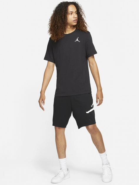 Koszulka męska bawełniana Nike M J Jumpman Emb SS Crew DC7485-010 L Czarna (195238739195) - obraz 3