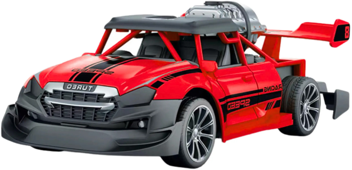 Auto zdalnie sterowane Lean Toys ze światłami i efektem dymu 1:20 Czerwone (24764) (5905991058144) - obraz 3