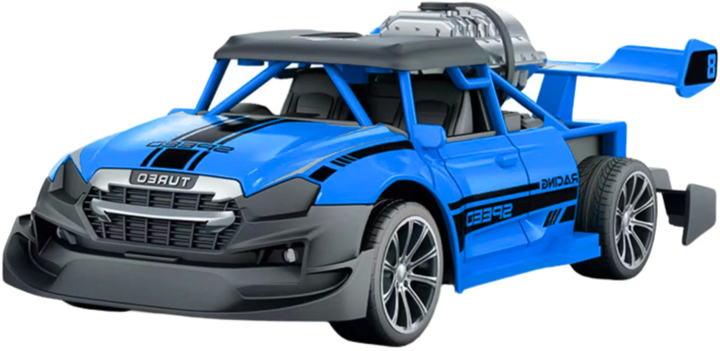 Машинка на радіокеруванні Lean Toys з ефектом світла та диму 1:20 Синя (24765) (5905991058151) - зображення 4