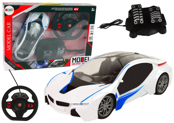 Auto zdalnie sterowane Lean Toys z pedałem gazu i hamulca (12751) (5905214977894) - obraz 2