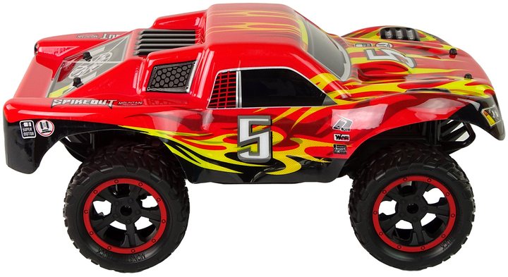 Auto zdalnie sterowane Lean Toys Truck Monster 1:12 Czerwone (15391) (5905515357685) - obraz 6