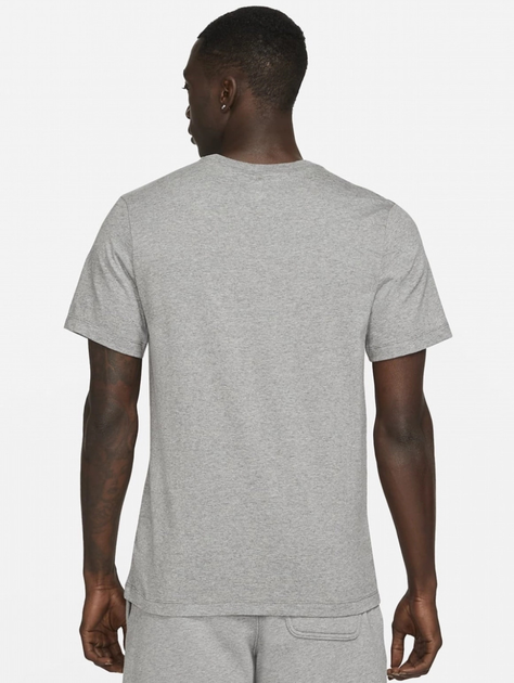 Koszulka męska bawełniana Nike M J Jumpman Emb SS Crew DC7485-091 L Szara (195238739263) - obraz 2