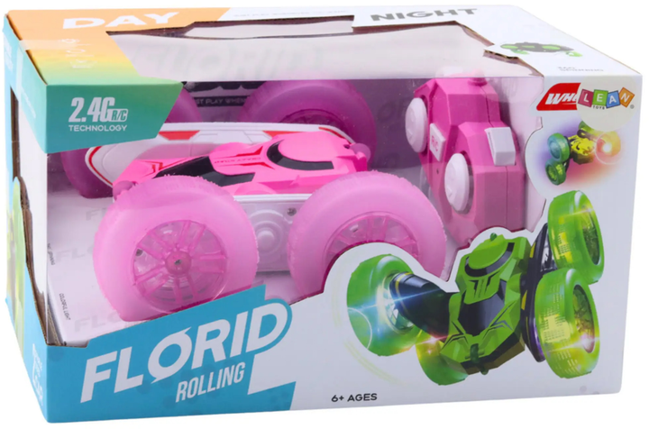 Машинка на радіокеруванні Lean Toys Florid Rolling Рожева (24702) (5905991057529) - зображення 1