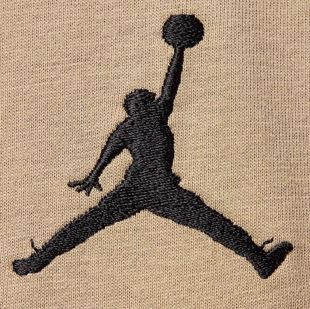 Футболка бавовняна довга чоловіча Nike M J Jumpman Emb SS Crew DC7485-257 M Бежева (197602817089) - зображення 5