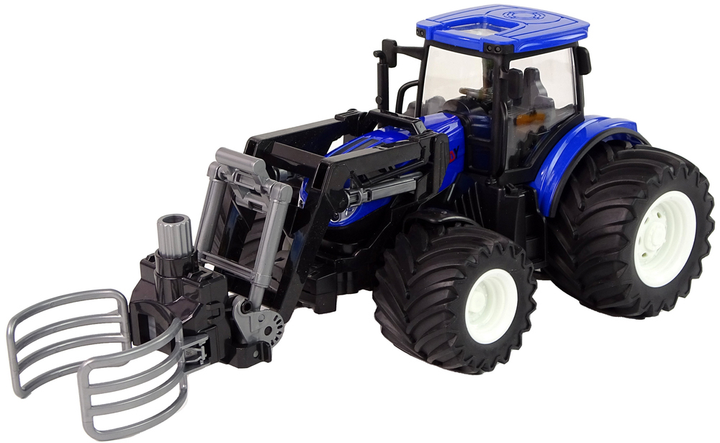 Traktor zdalnie sterowany Lean Toys z chwytnikiem Niebieski (13348) (5905323215504) - obraz 3