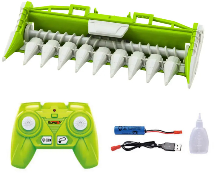 Kombajn zdalnie sterowany Lean Toys 2w1 z hederem do kukurydzy i efektem pary (21201) (5905991036968) - obraz 5