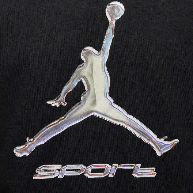 Футболка бавовняна довга чоловіча Nike M J Sprt Df Gfx SS Crew HQ7984-010 XL Чорна (197602974843) - зображення 6