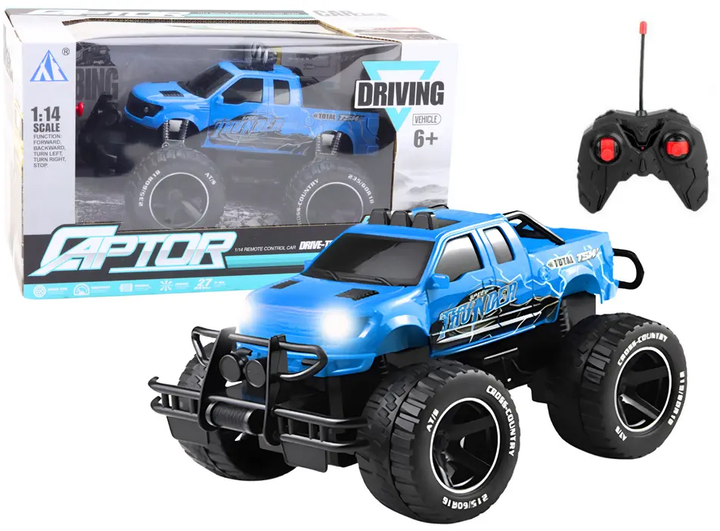 Auto zdalnie sterowane Lean Toys 1:14 Niebieskie (20253) (5905991025368) - obraz 2