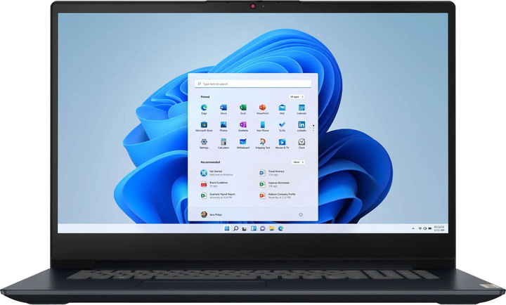 Laptop Lenovo IdeaPad 3 17IAU7 (82RL00E7PB) Abyss Blue - obraz 2
