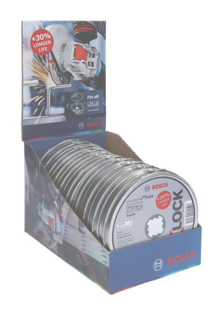 Відрізний диск Bosch X-LOCK Standard for Inox 125 x 1 x 22.23 мм 10 шт (2608619267) - изображение 5