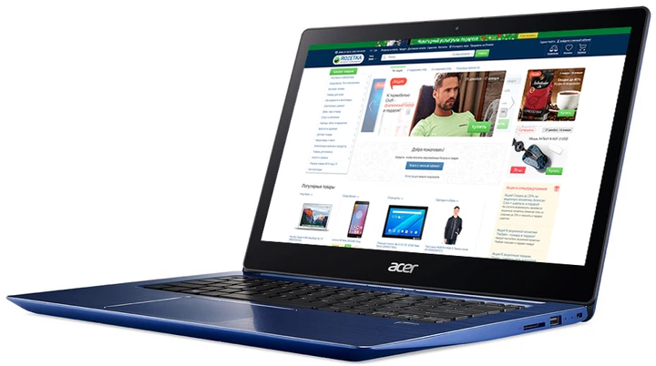 Ноутбук Acer Swift 3 SF314-52G (NX.GQWEU.009) Stellar Blue - Фото 2 Ноутбук Acer Swift 3 SF314-52G (NX.GQWEU.009) Stellar Blue - изображение 2