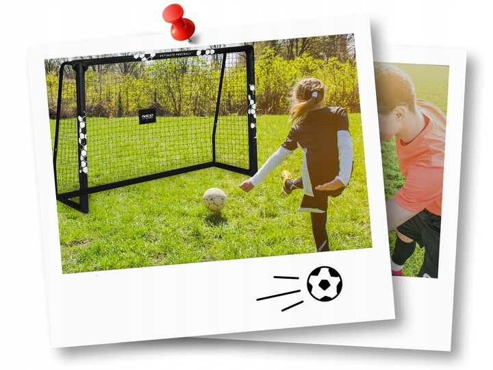 Bramka do piłki nożnej Neo Sport Hexagon 180 x 120 x 60 cm NS-462 (5903890617707) - obraz 7