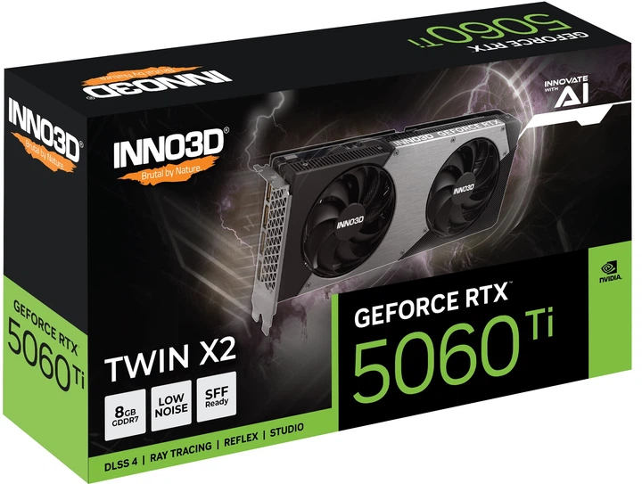 Видеокарта Inno3D GeForce RTX 5060 Ti 8GB TWIN X2 (N506T2-08D7-193075N) - изображение 3