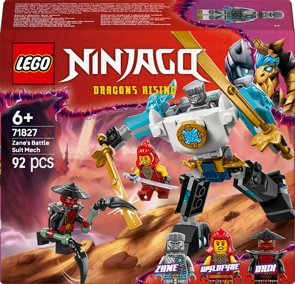 Конструктор LEGO NINJAGO Бойовий костюм-робот Зейна 92 деталі з 6 років 71827 - Фото 2 Конструктор LEGO NINJAGO Бойовий костюм-робот Зейна 92 деталі з 6 років 71827 - зображення 2