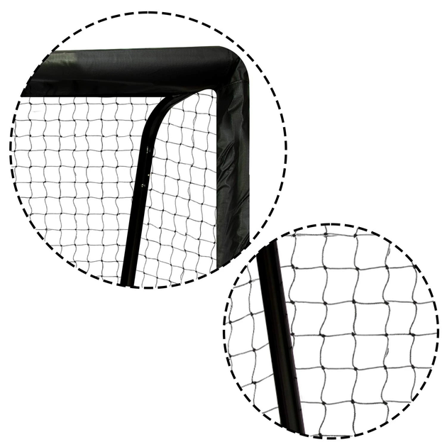 Футбольні ворота Neo Sport 180 x 120 x 60 см чорно - червоні NS-463 (5903890617714) - зображення 4