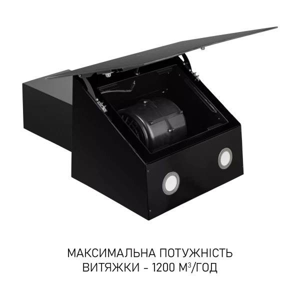 Витяжка Minola hvs 6812 bl 1200 led - зображення 7