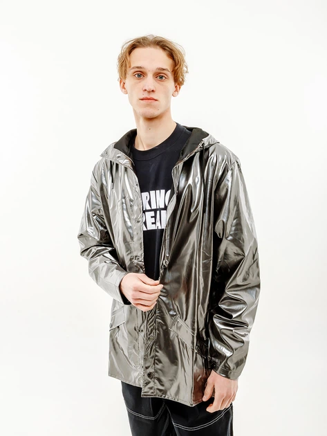 Куртка Rains Jackets 1801-HOLOGRAPHICSTEEL XS/S - Фото 1 Куртка Rains Jackets 1801-HOLOGRAPHICSTEEL XS/S - зображення 1