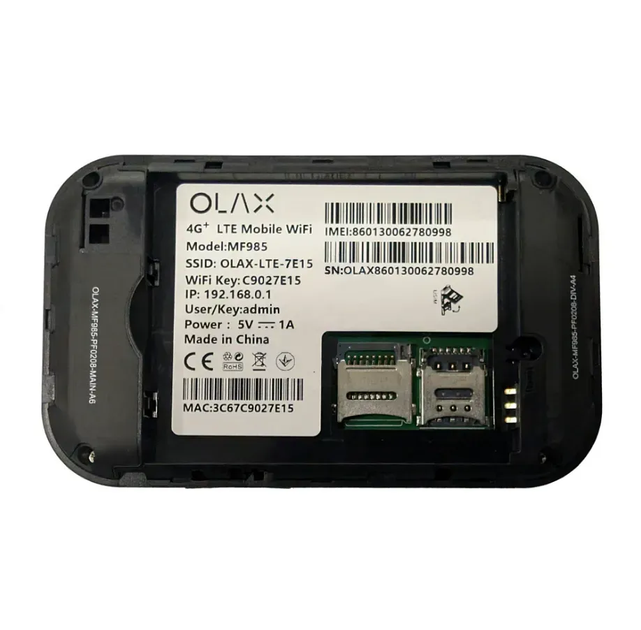 Мобильный 4G Wi-Fi роутер Olax MF985 |3000 мАч| - изображение 4