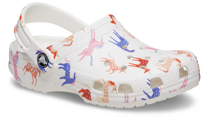 Детские сабо CROCS CLASSIC CHARACTER PRINT CLOG KIDS 33 Белые в принт 209695 - изображение 9