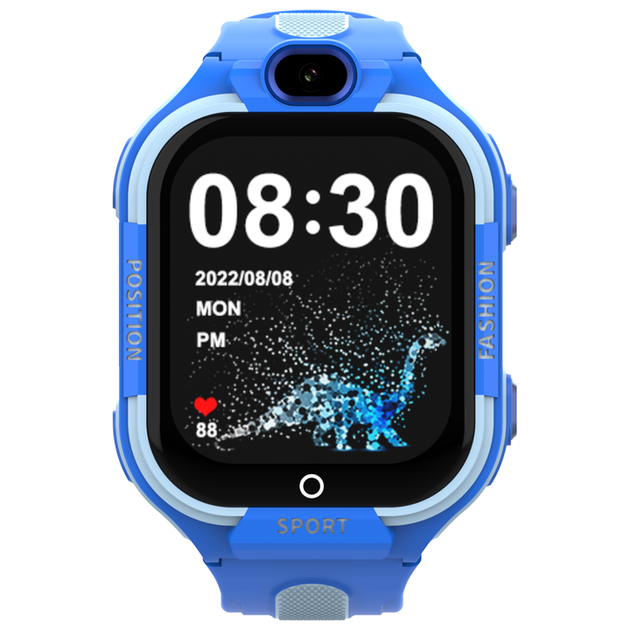 Смарт-часы детские Wonlex KT35 с камерой WI-FI GPS SIM-карта силиконовый ремешок Blue (17977) - изображение 3
