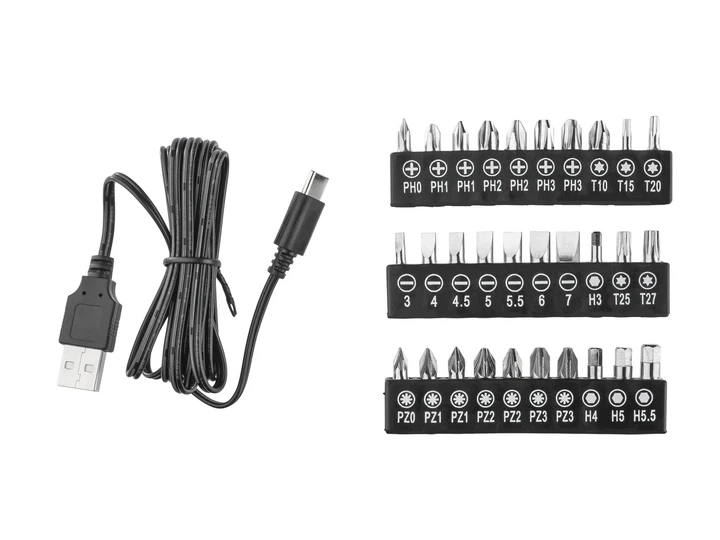 Аккумуляторная отвертка Parkside PAS 5 D5 шуруповерт с насадками 4 V, 1500 mAh, 10 Nm, Германия - изображение 4