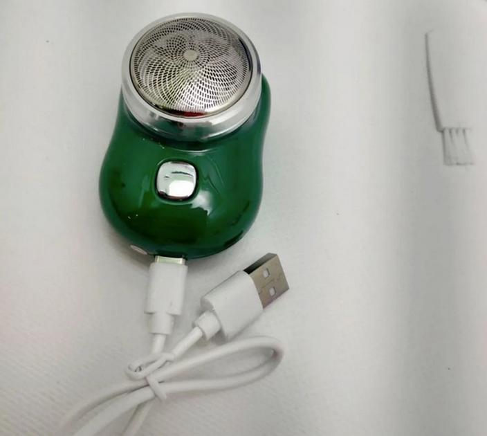 Электробритва мини USB аккумуляторная дорожная беспроводная Зеленый (2844) - изображение 5