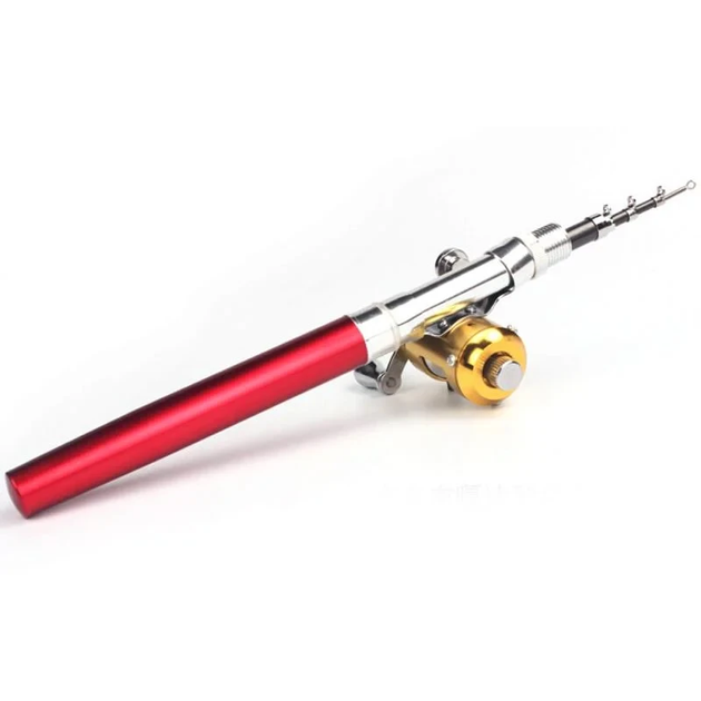 Мини-удочка телескопическая складная Fishing Rod In Pen Case 96 см Красный (2853) - Фото 2 Мини-удочка телескопическая складная Fishing Rod In Pen Case 96 см Красный (2853) - изображение 2