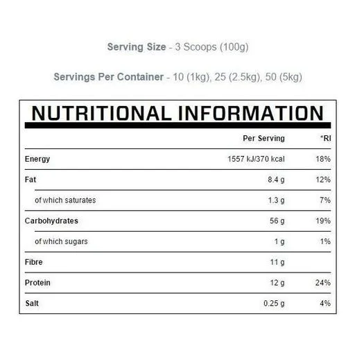 Гейнер MyProtein Instant Oats, 2500 г., Шоколад - зображення 2