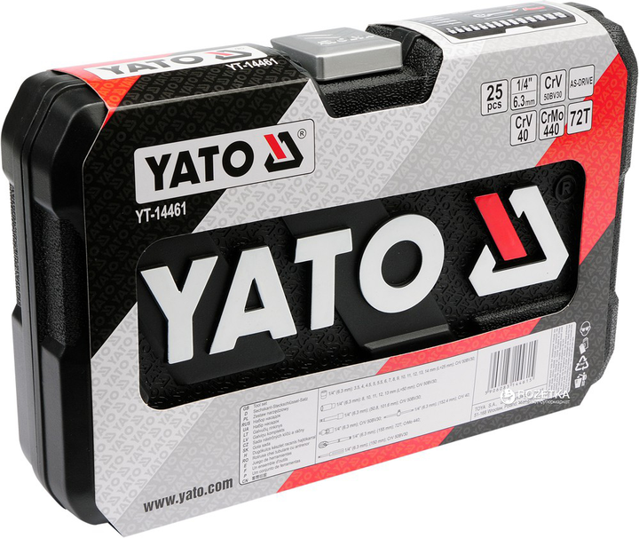 Zestaw nasadek YATO 25 elementy (YT-14461) - obraz 4