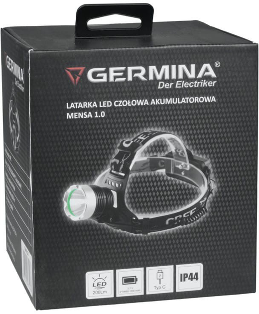 Lampa czołowa Germina GW-0150 XPE 200 lm Mensa 1.0 - obraz 7