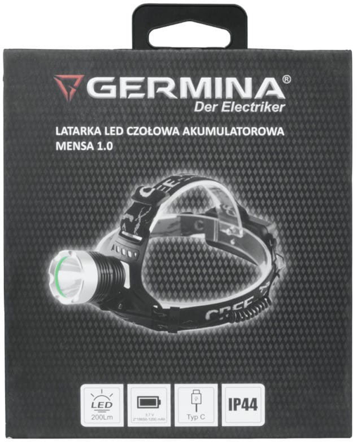 Lampa czołowa Germina GW-0150 XPE 200 lm Mensa 1.0 - obraz 8