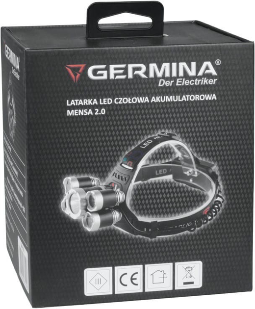 Lampa czołowa Germina GW-0151 XPE+1T6 200 lm Mensa 2.0 - obraz 6